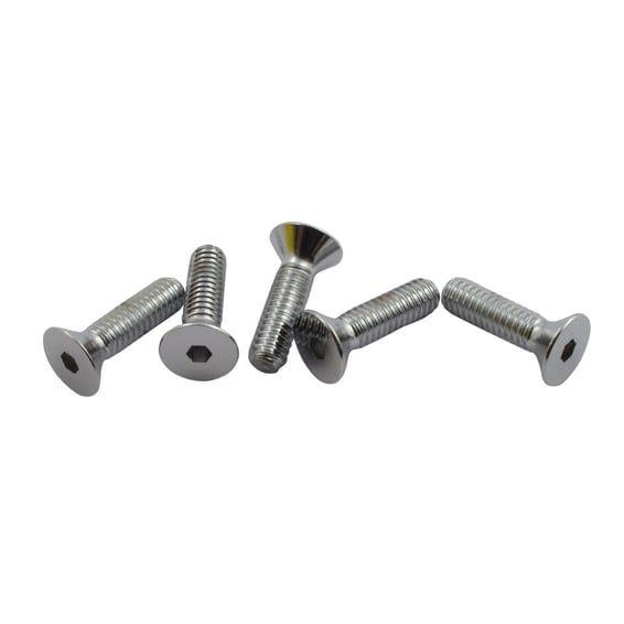 8/32 x 5/8 inch Flathead Allen bolt. Chrome
