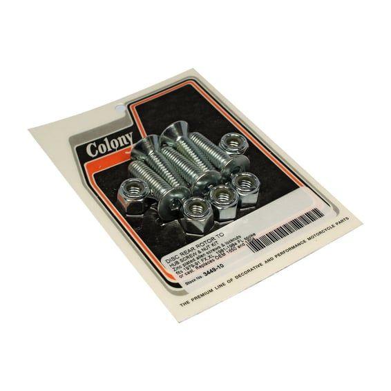 rear brake rotor bolt kit. Zinc