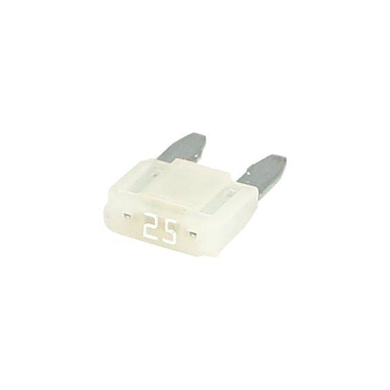 Mini fuse with LED indicator. Clear, 25A