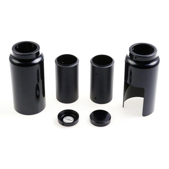 6-piece fork tube cover kit Medium. Gloss black