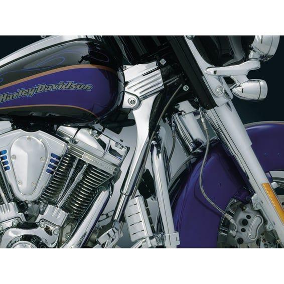 FLT deluxe frame neck cover kit. Chrome