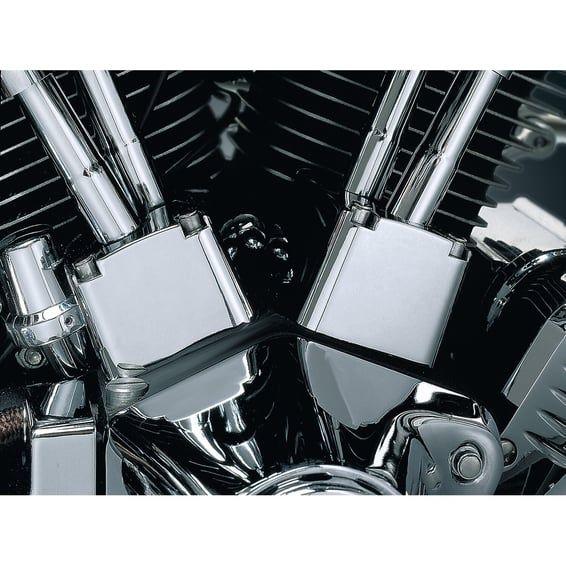 Tappet block covers. Chrome