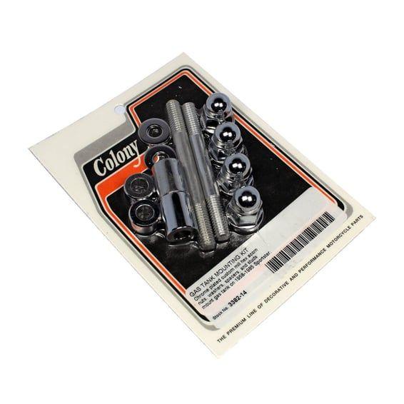 gas tank mount kit. Chrome
