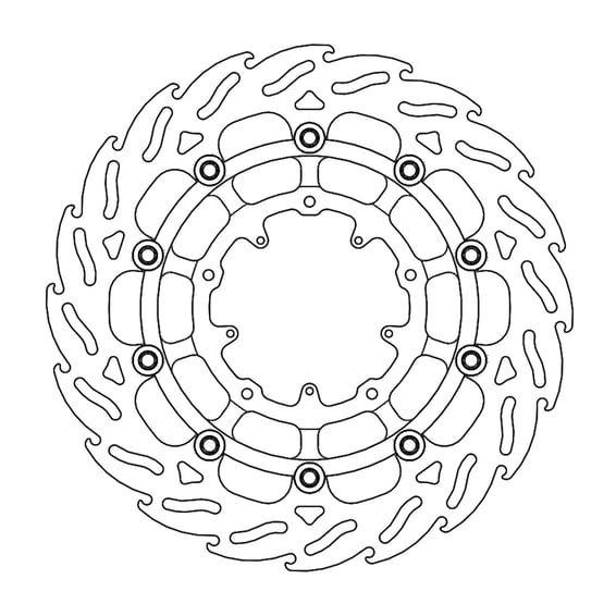 Flame series floating brake rotor