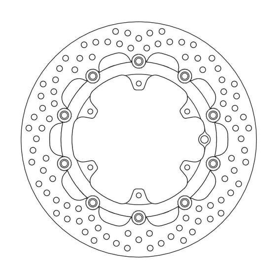 Halo series floating brake rotor
