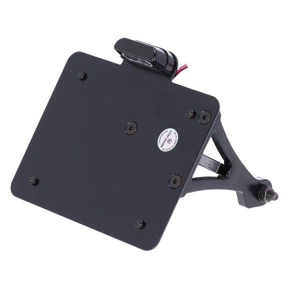 side mount license plate bracket, black. CH