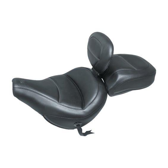 Standard Touring solo seat. With rider backrest
