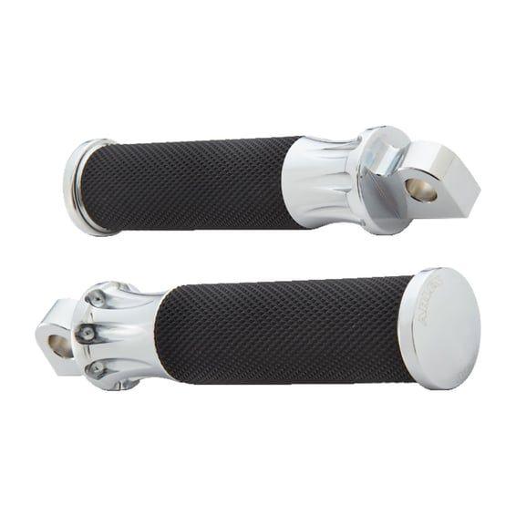 Fusion foot pegs. Deep Cut. Chrome