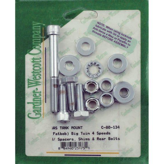 gas tank mount kit. Allen head. Chrome