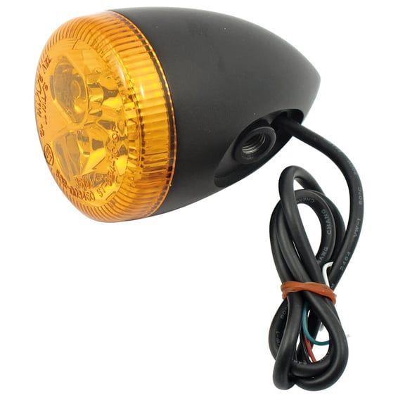 3-1 LED bullet taillight / turn signal combo. Black. Amber