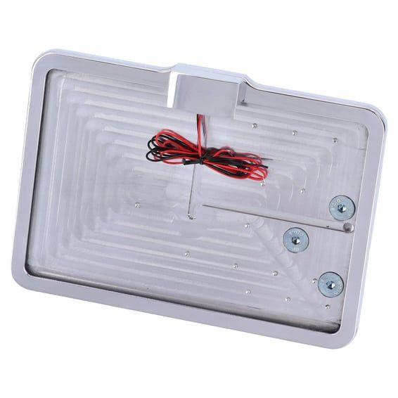 'slide-in' license plate bracket. Side mount, polished