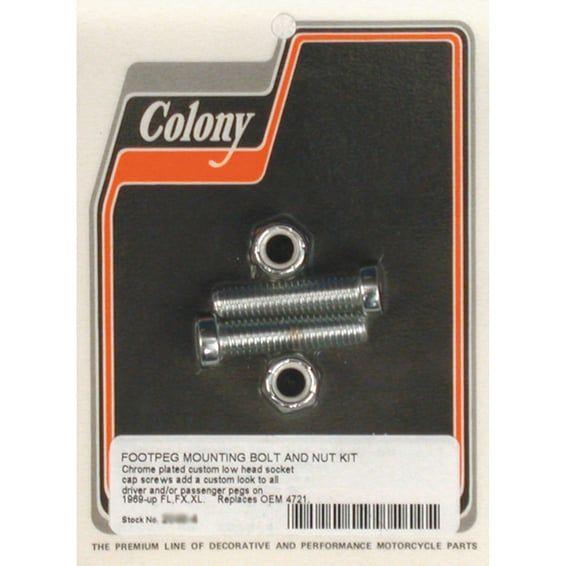 foot peg mount kit. Chrome