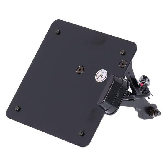 side mount license plate bracket, black. Italy