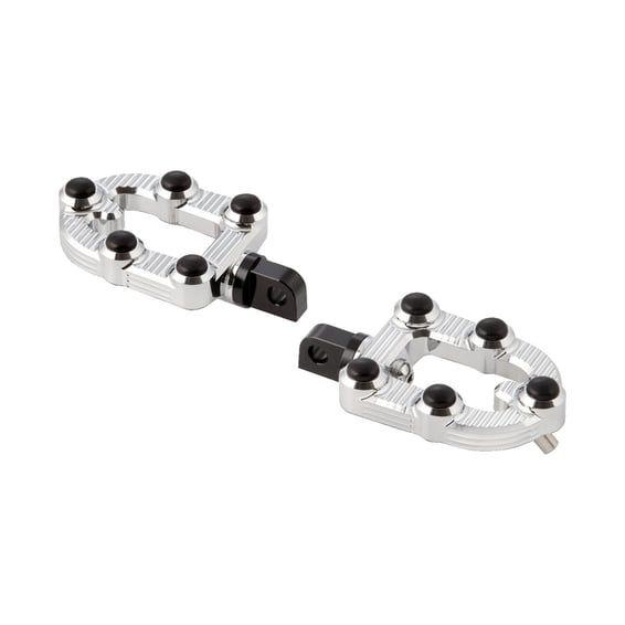 MX foot pegs. Chrome