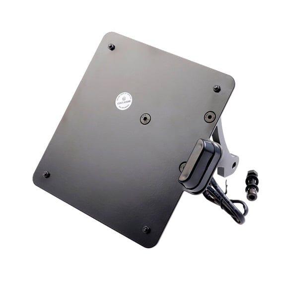side mount license plate bracket, black. Germany