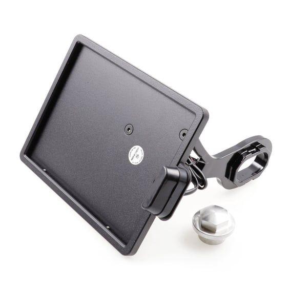 side mount license plate bracket. Black. Austria