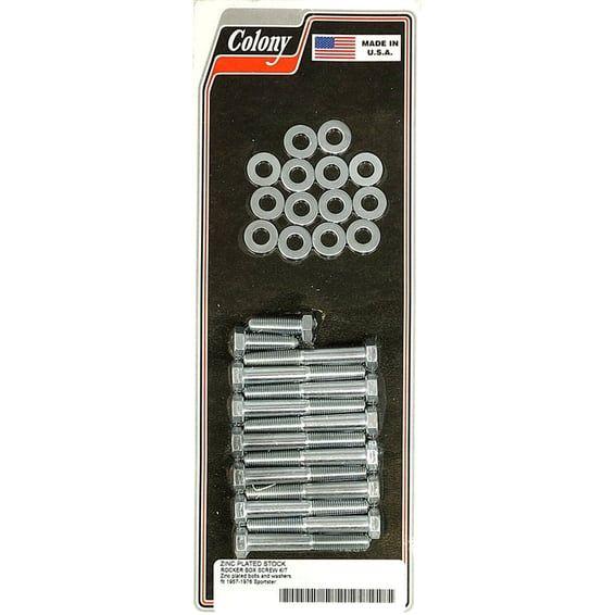 Sportster rocker box bolt kit. Hex, zinc