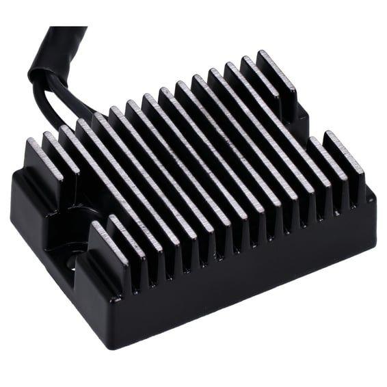 voltage regulator/rectifier. Black
