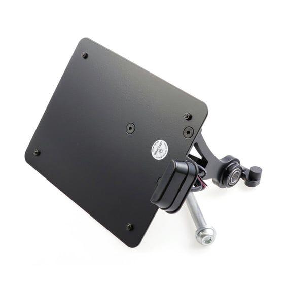 side mount license plate bracket, black. Austria