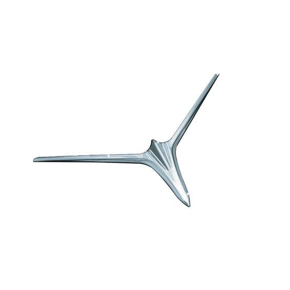 Eybrow accents for upper fairing vent chrome