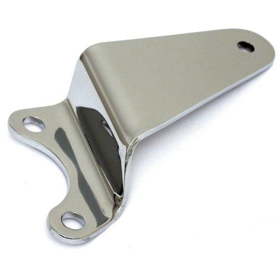 Battery carrier bracket. Chrome
