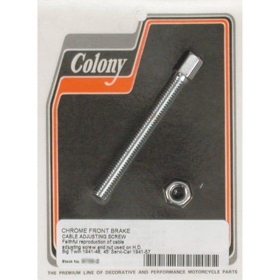 front brake cable adjuster. Chrome