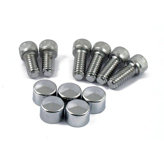 Smoothtopps, push-on bolt & cover kit. Chrome