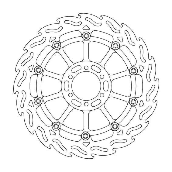 Flame series floating brake rotor