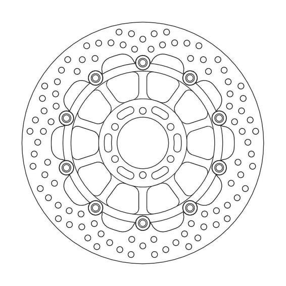 Halo series floating brake rotor