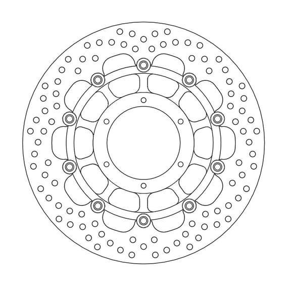 Halo series floating brake rotor