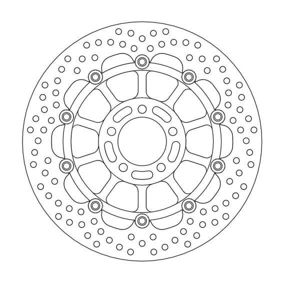 Halo series floating brake rotor