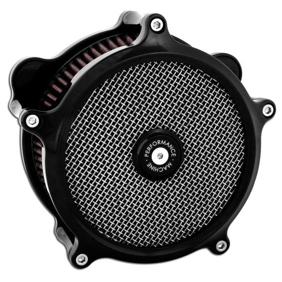 PM, 'Super gas interchange' air cleaner kit. Black