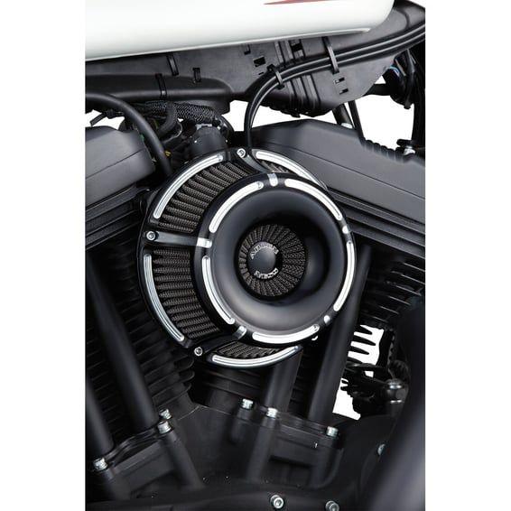 inverted air cleaner kit 'Slot Track'. Black CC