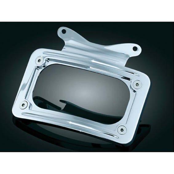 license plate mount. Chrome