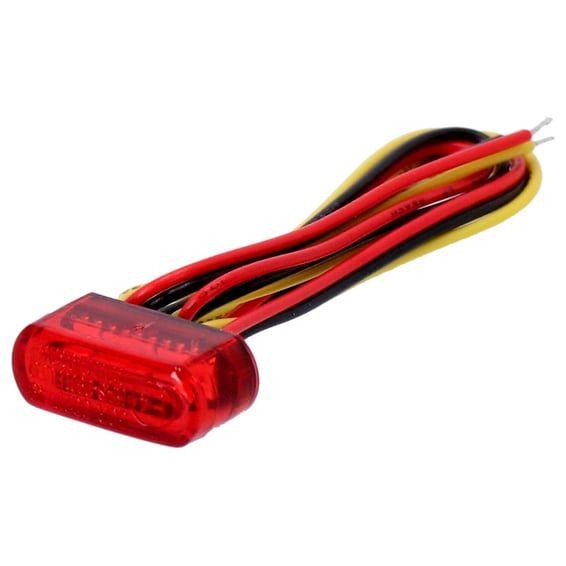 Fastline LED light, taillight with brake light. Red lens