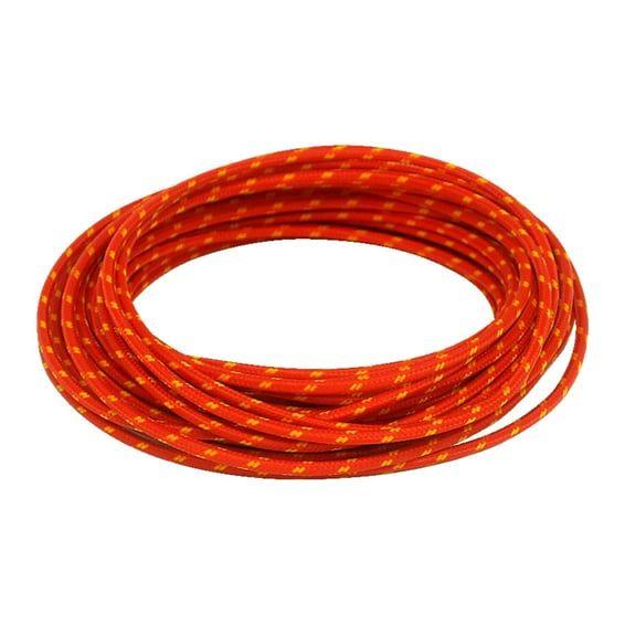 Classic cloth covered wiring, 25ft. roll. Red/yellow
