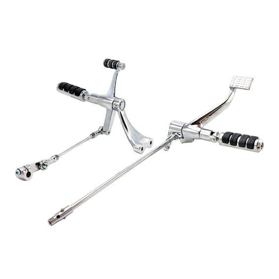 Evo XL forward control kit. ISO pegs. Chrome