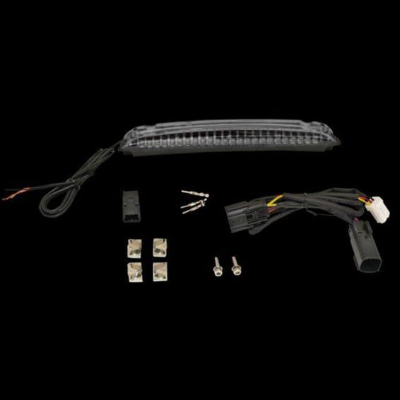 Tour-Pak luggage rack LED light bar. Smoke