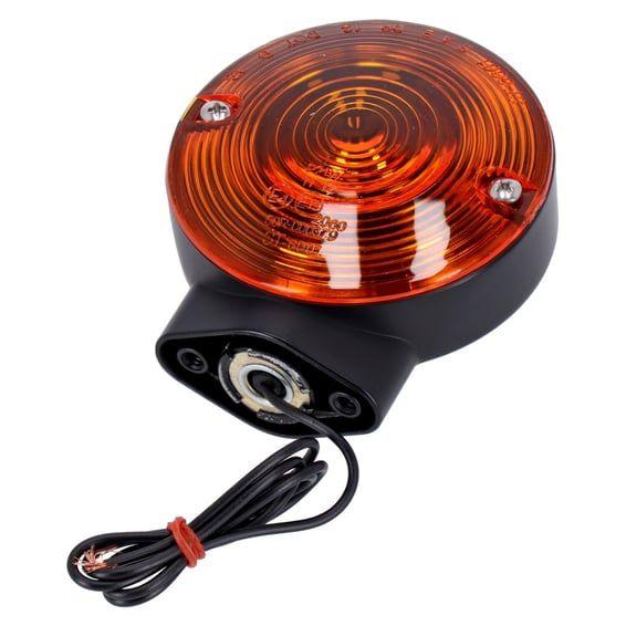 Turn signal assembly. Rear. Amber lens. Black