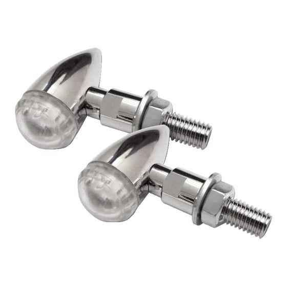 PB2 LED turn signals chrome, clear lens