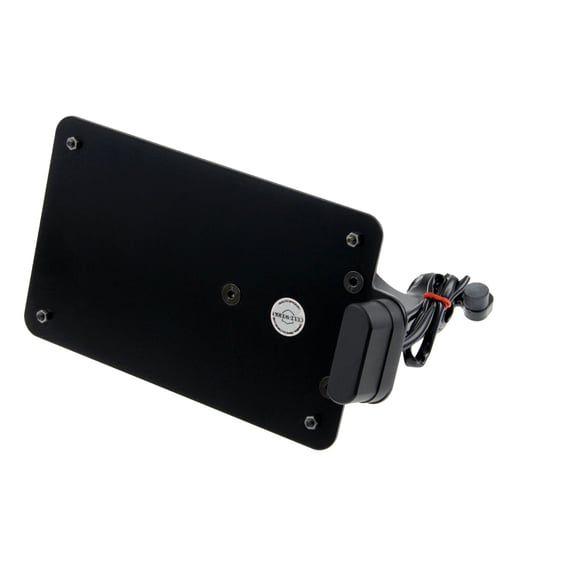 side mount license plate bracket black. France