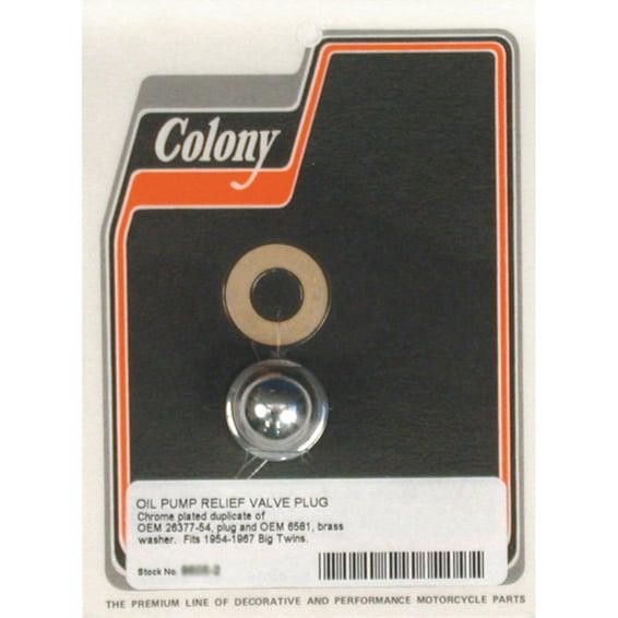 plug, oil pump relief valve