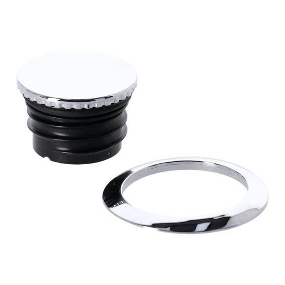 Pop-up gas cap chrome