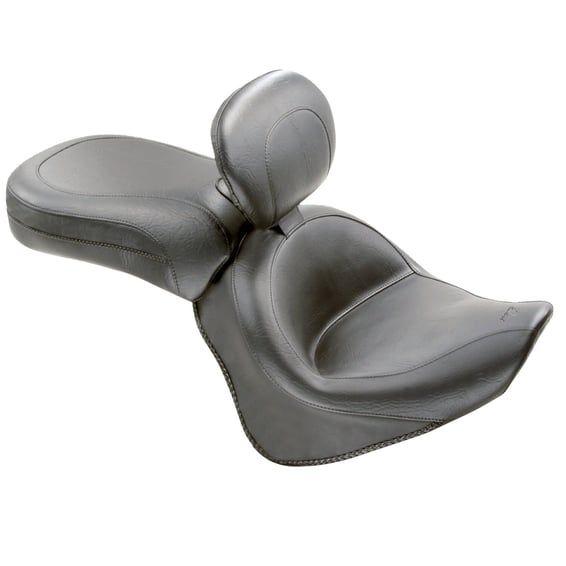 2-p wide touring vintage seat plain black