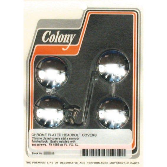 head bolt cover kit. Smooth domed, chrome