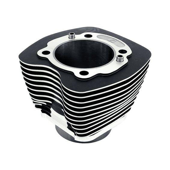Replacement cylinder 95"/103" Twin Cam, front/rear. Black