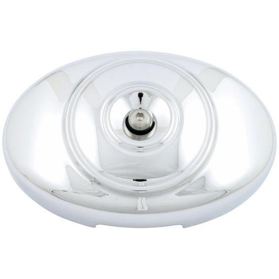 Oval OEM style air cleaner cover Twin Cam. Chrome