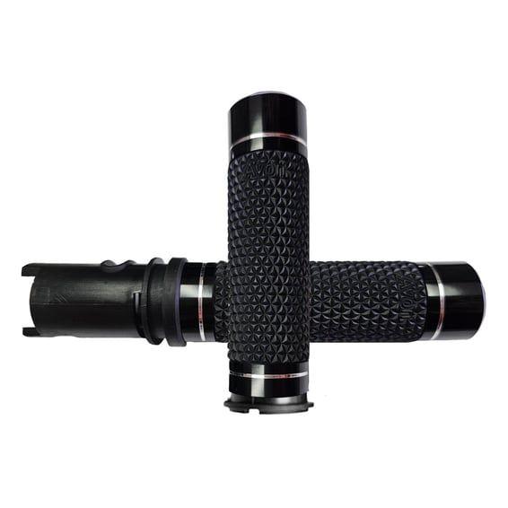 K25 grips e-throttle. Black anodized
