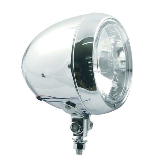 Colorado 4-1/2" HS1 headlamp. bottom mount. Chrome