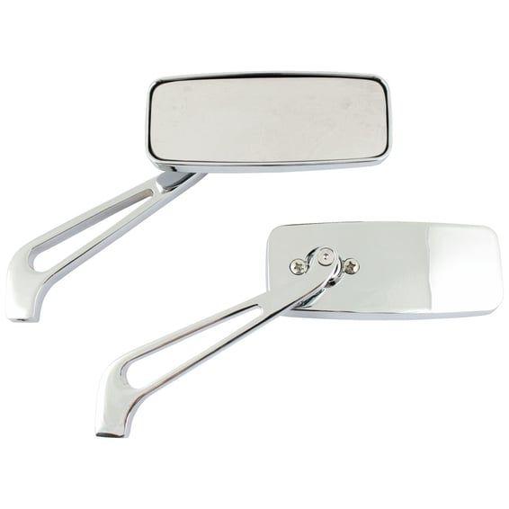 Street-rage mirror set, chrome